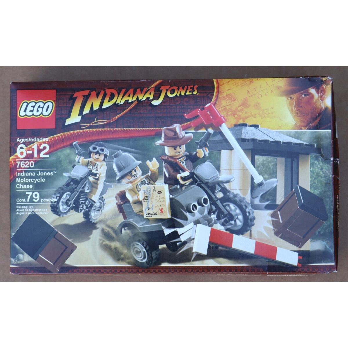 Lego Indiana Jones Border Breakthrough 7620 Retired W/ 79 Pieces Manual