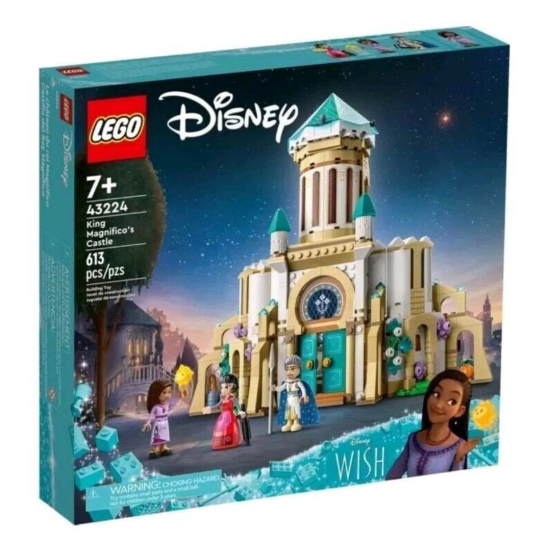 Lego Disney Wish: King Magnifico`s Castle Building Toy Set 43224. New-sealed