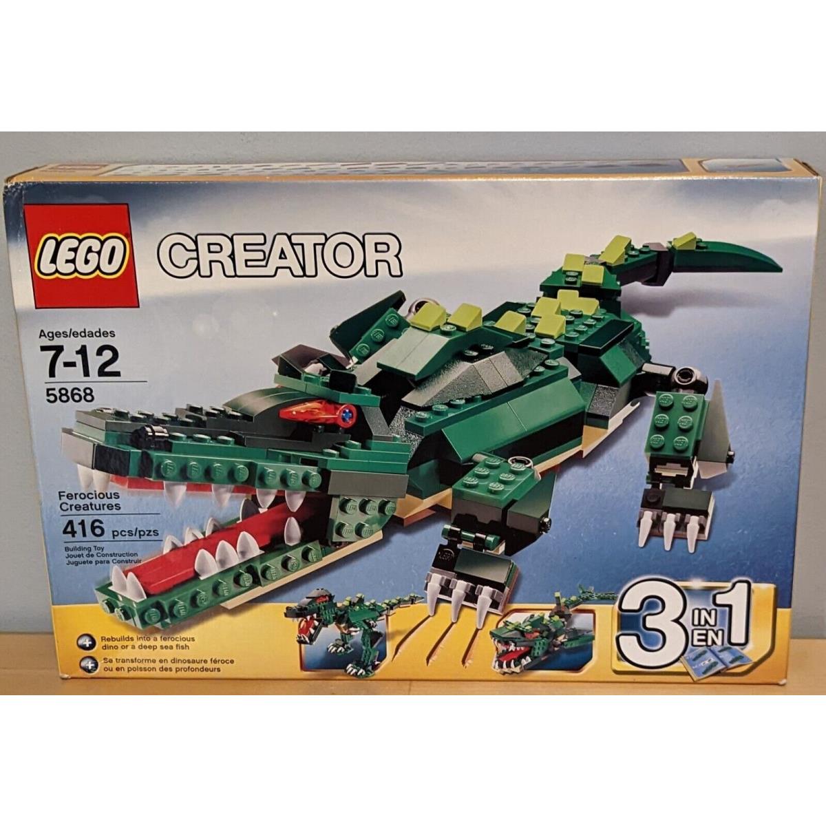 Damaged/new/sealed Lego Creator 3 IN 1 Ferocious Creatures 5868