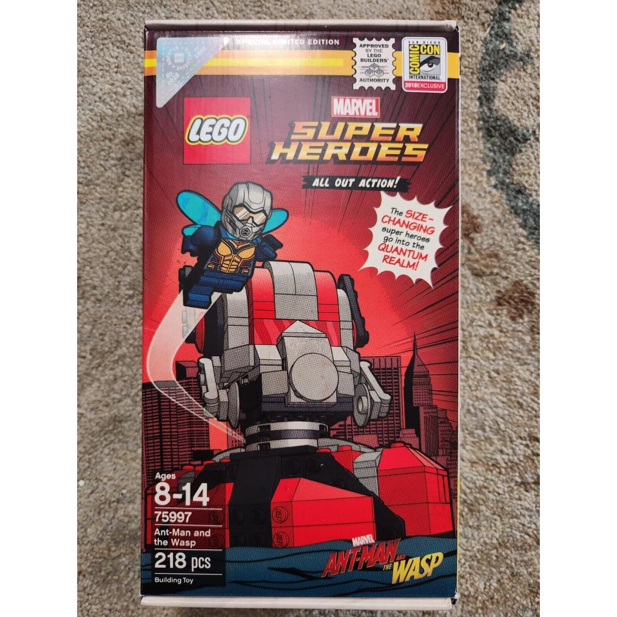 Lego Marvel Super Heroes Ant-man and The Wasp 75997 Sdcc 2018