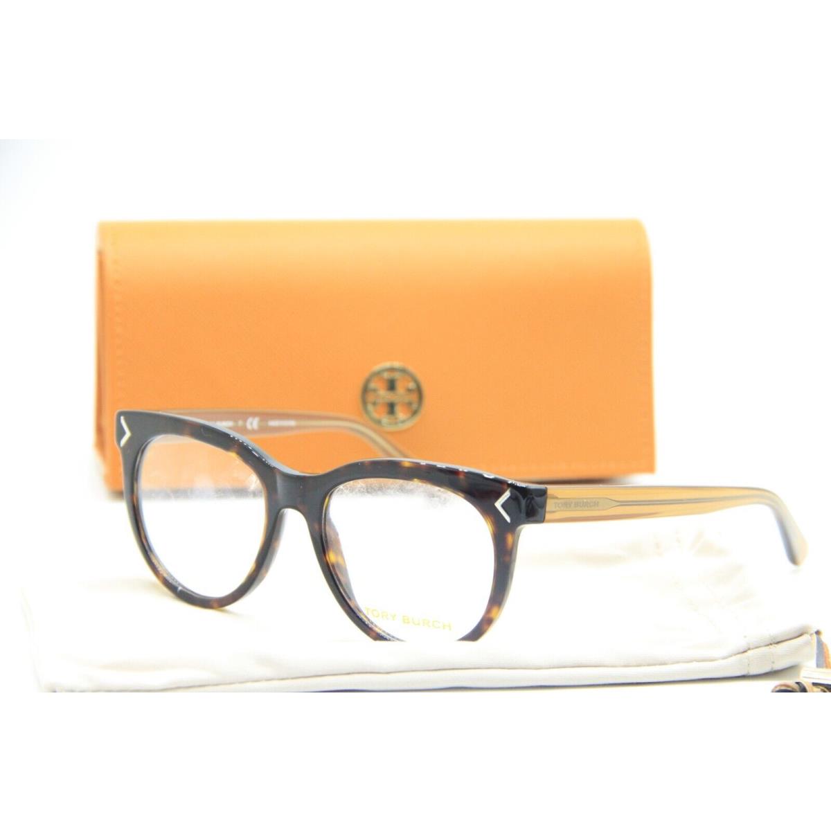 Tory Burch TY 2082 1713 Havana Brown Eyeglasses W/case 50-17