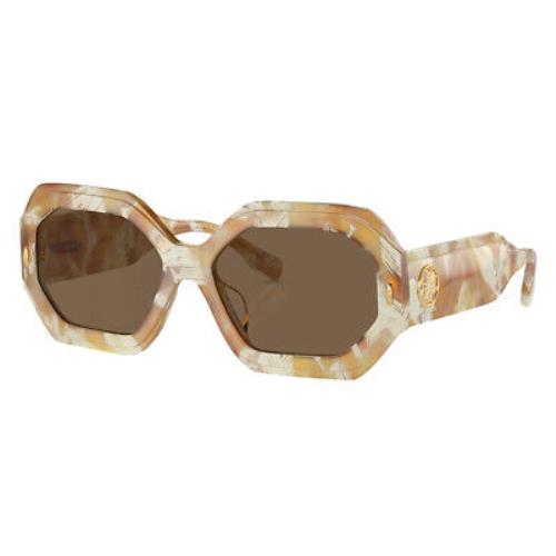 Tory Burch TY 7192U 194973 Honey Tortoise Plastic Sunglasses Brown Lens