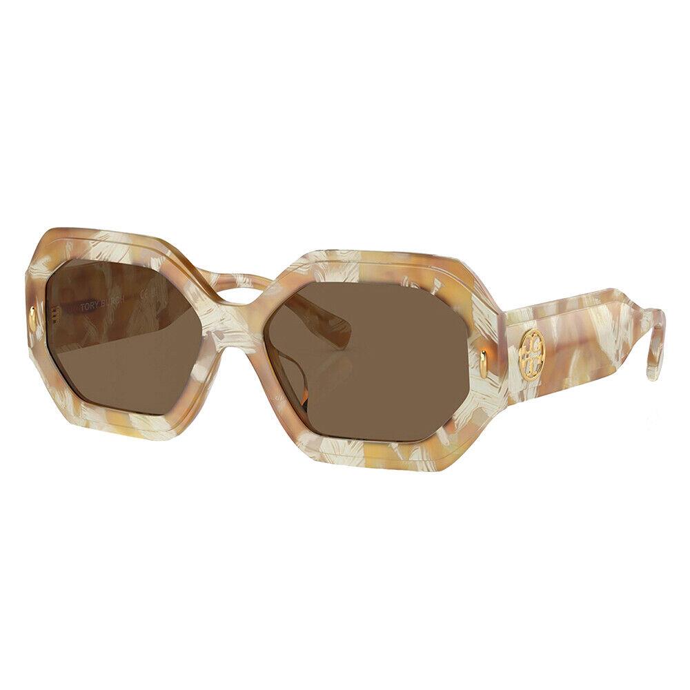 Tory Burch TY 7192U 194973 Honey Tortoise Plastic Sunglasses Brown Lens