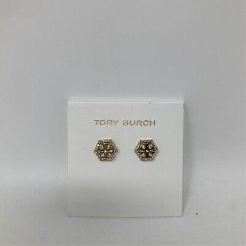 Tory Burch Hex Pave Stud Earrings Style 83685 Retail