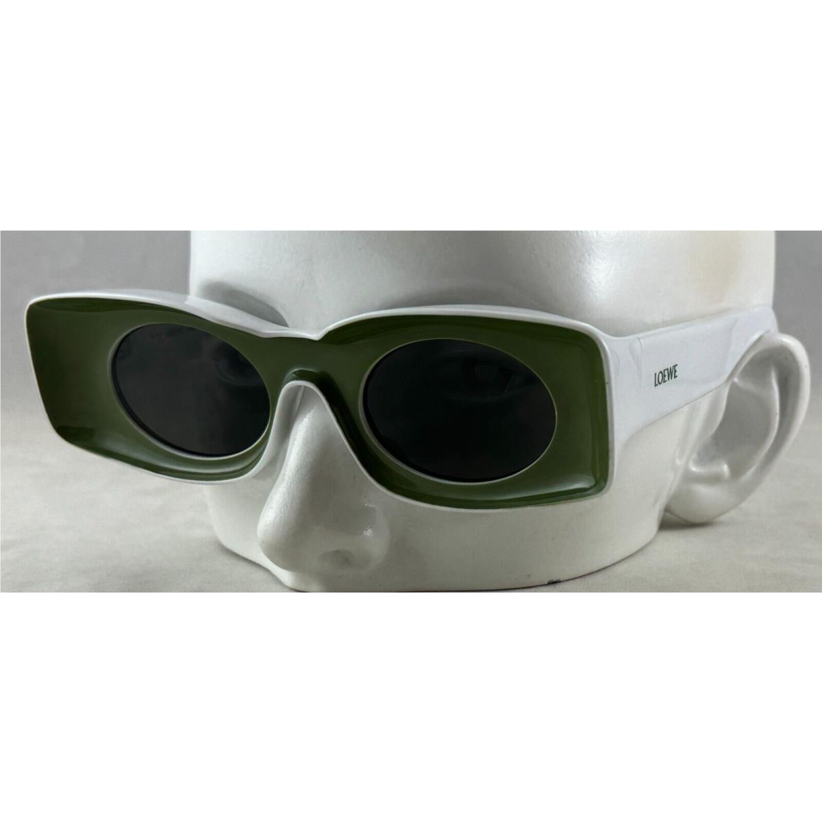 Loewe LW40033I LW 40033I 96A White Green Sunglasses 49 23 145 Fash Brands