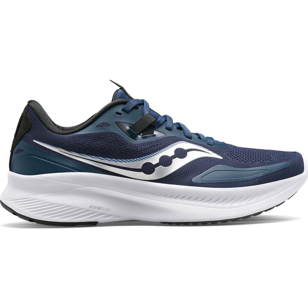 Saucony Men`s Guide 15 Running Shoe Navy/Silver