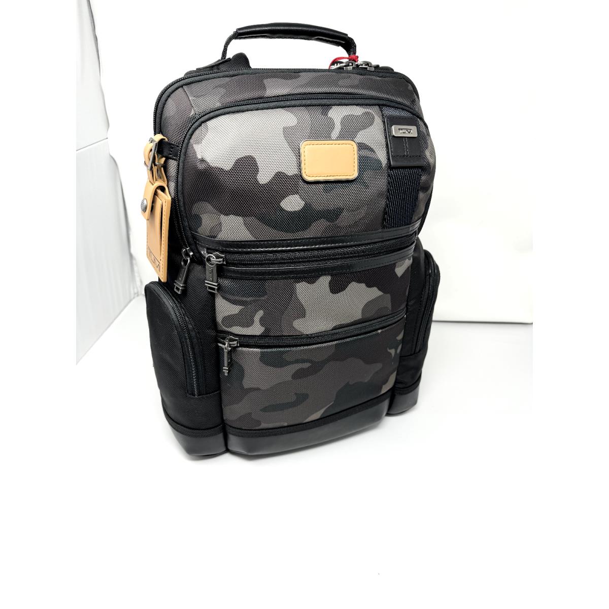 Tumi 02223681KCM Parrish Laptop Backpack Ballistic Nylon Leather Khaki Camo