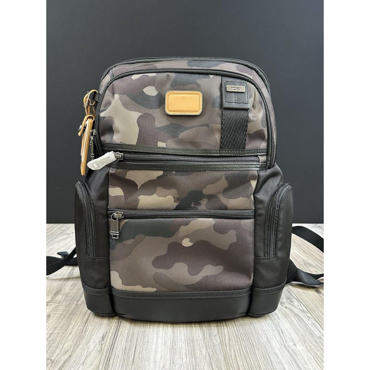 Tumi 02223681KCM Parrish Laptop Backpack Ballistic Nylon Leather Khaki Camo