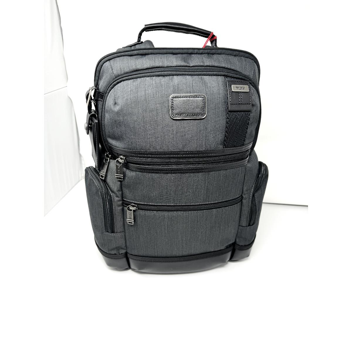 Tumi 02223681CHRO Parrish Laptop Backpack Ballistic Nylon Leather Charcoal