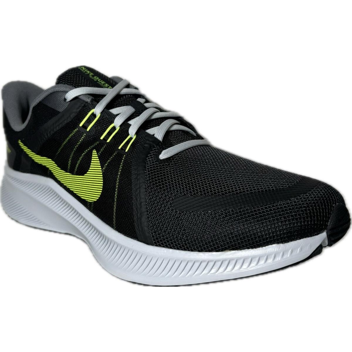 Nike Men`s Quest 4 Black Volt Running Shoes DO6697-001