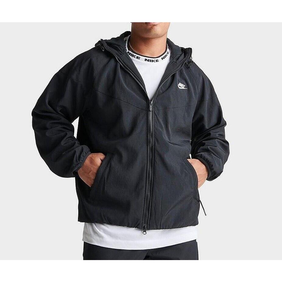 Nike Sportswear Windrunner Winter Hooded Jacket Black SZ S Men`s FB8618-010