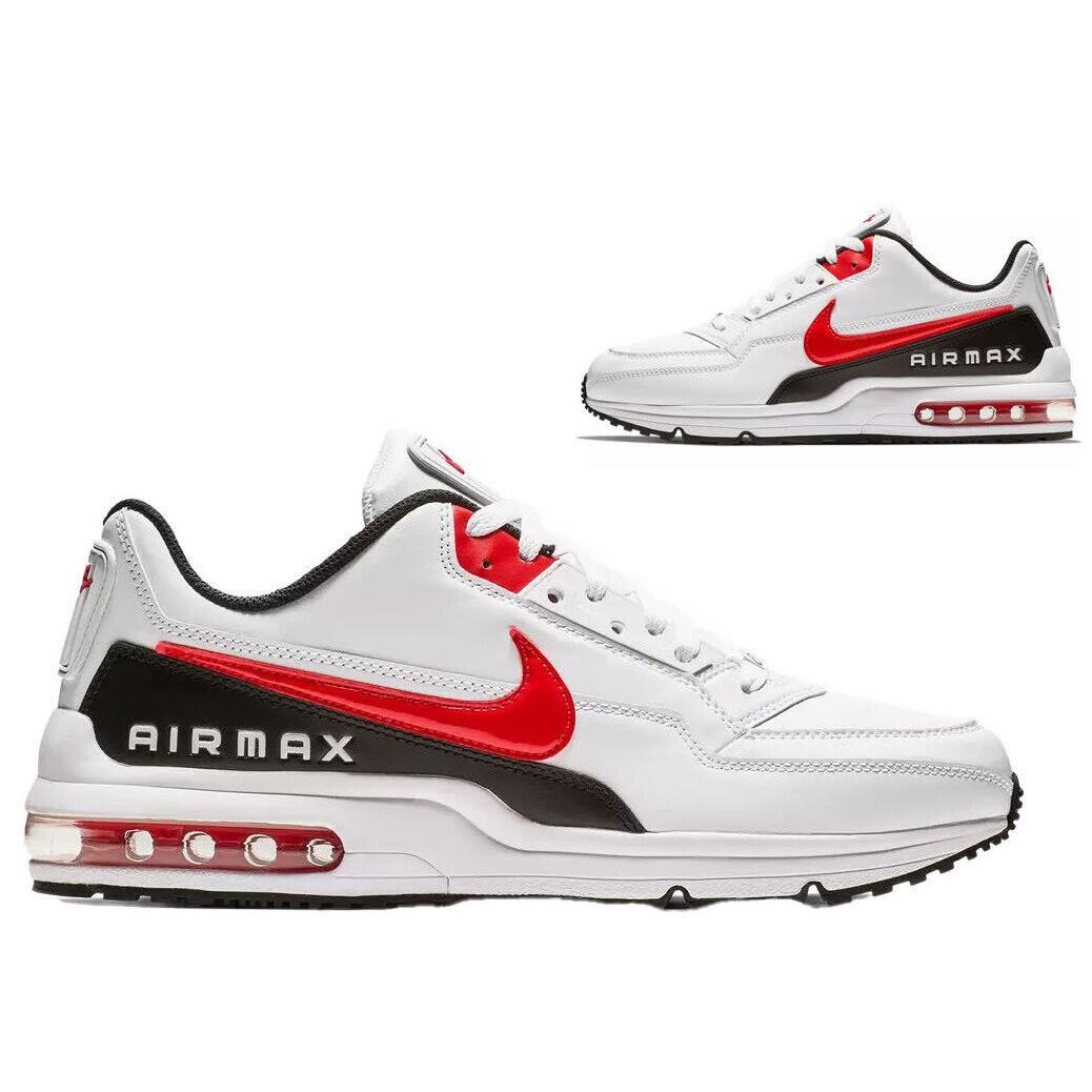 Nike Air Max Ltd Men`s Classic Athletic Sneakers Shoes White Red All Sizes - White