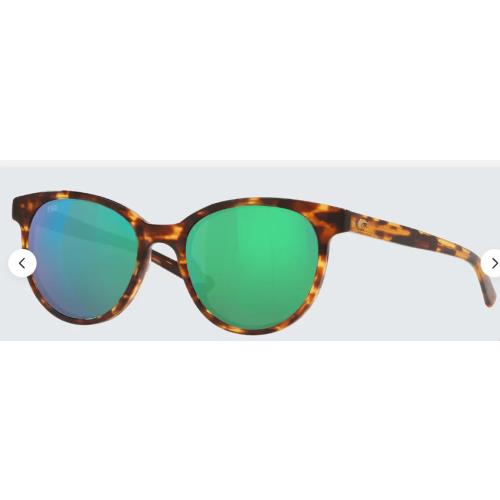 Costa Del Mar Isla Polarized Sunglasses Tortoise / Green Mirror Glass 580G