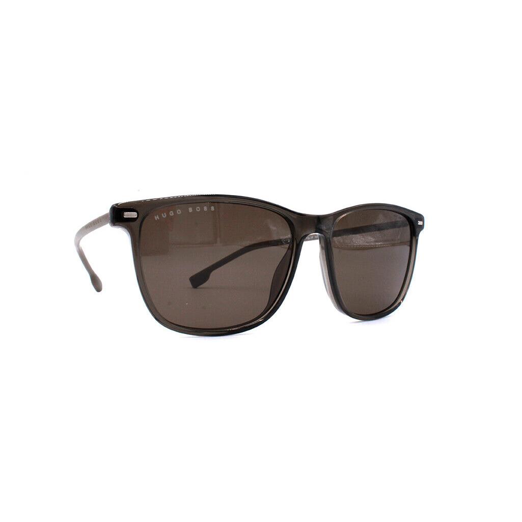 Hugo Boss 1009/S Yqlsp Grey Beige Sunglasses Polarized Brown Lenses 56-16-145 - Gray Frame, Brown Lens