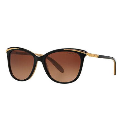 Ralph by Ralph Lauren RA 5203 1090T5 Black Plastic Sunglasses Brown Gradient