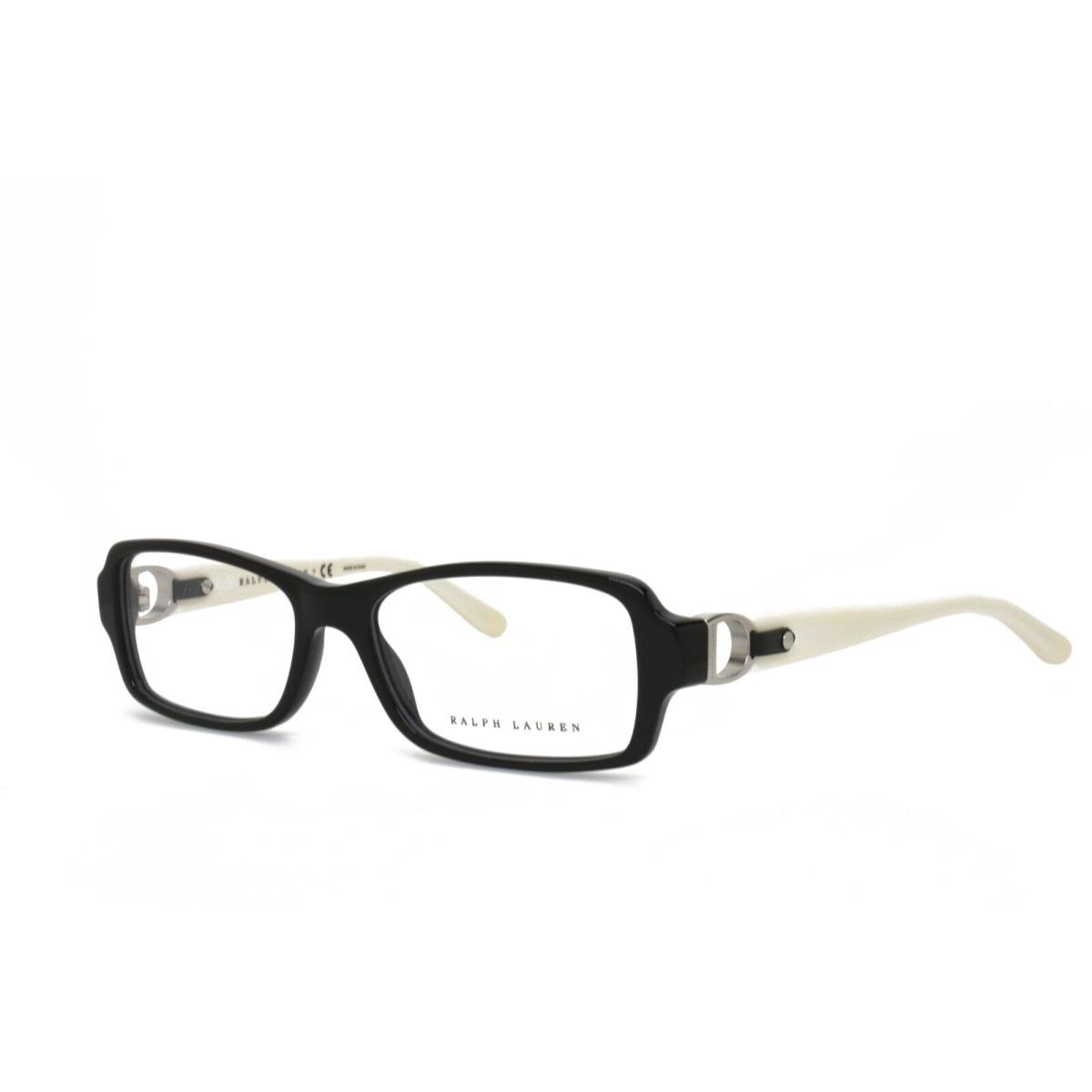 Ralph Lauren 6107Q 5001 53-16-140 Black Ivory Eyeglasses Frames