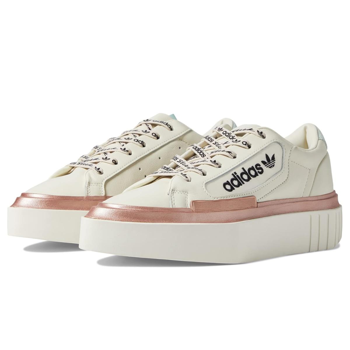 Woman`s Sneakers Athletic Shoes Adidas Originals Hypersleek Off-White/Ash Grey/Copper Metal