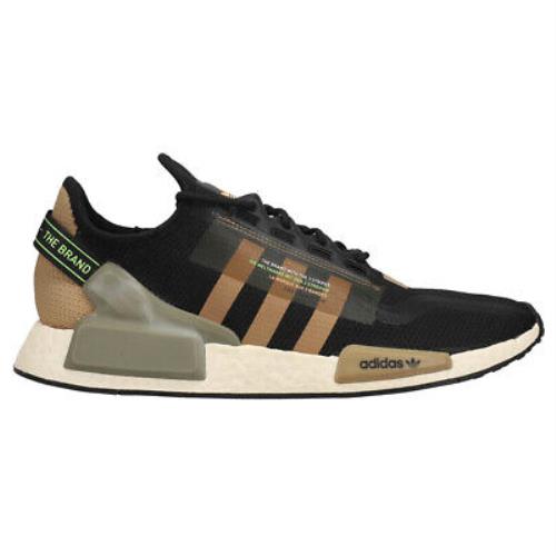 Adidas Nmd_R1 V2 Lace Up Mens Black Sneakers Casual Shoes FY6862