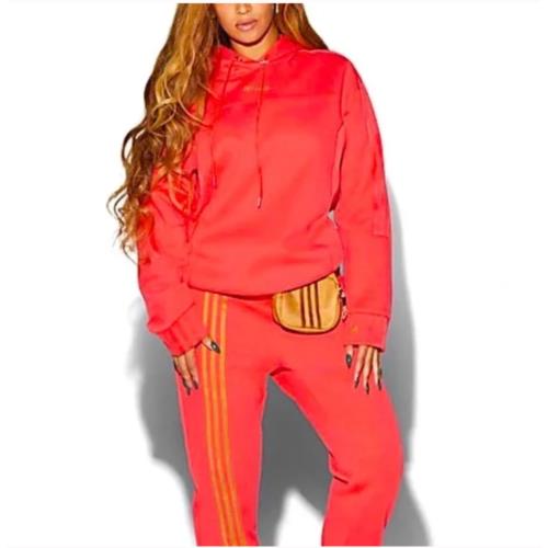 Adidas x Ivy Park Small Drip 2 Coral Oversized Hoodie