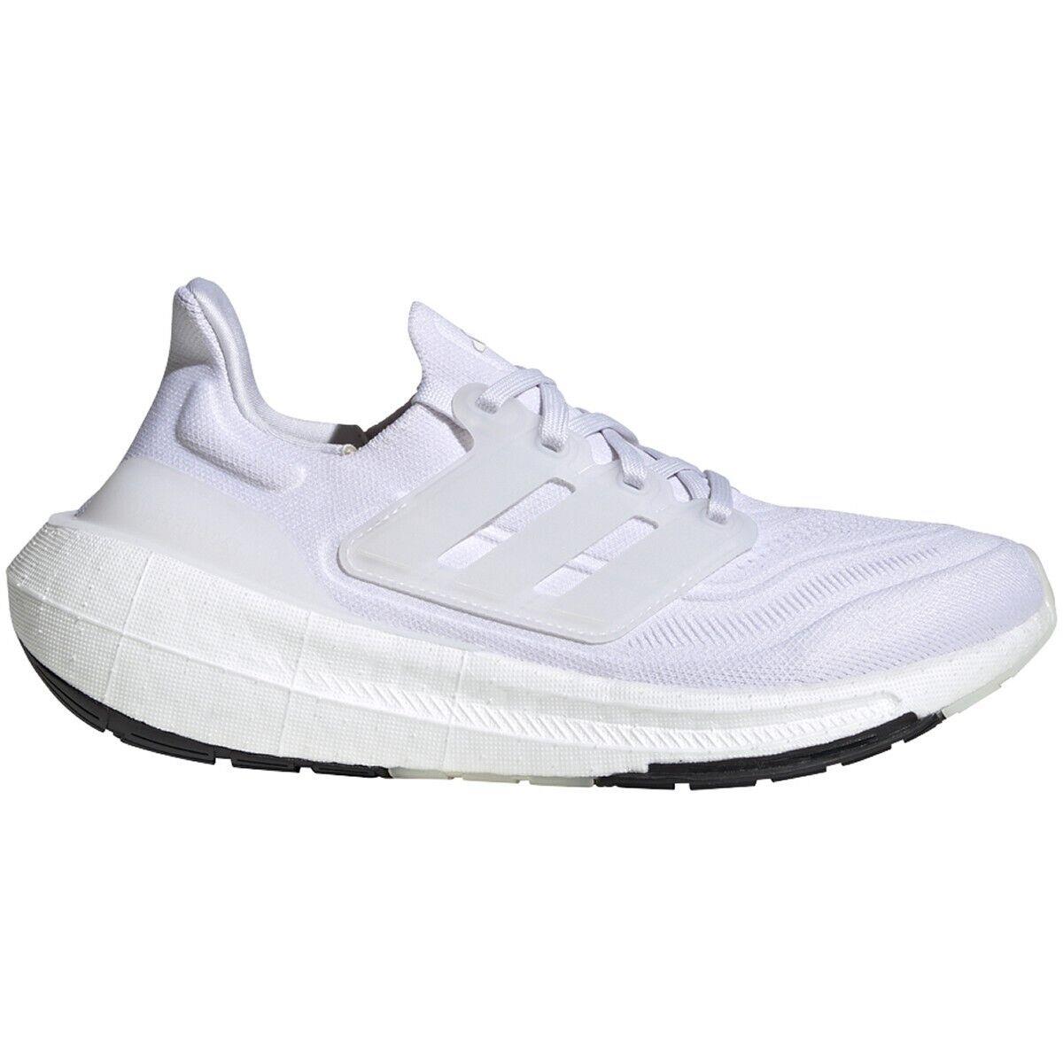 Adidas Womens Sz 9.5 Ultraboost Light Running Shoes Triple White GY9352 - White/White/White