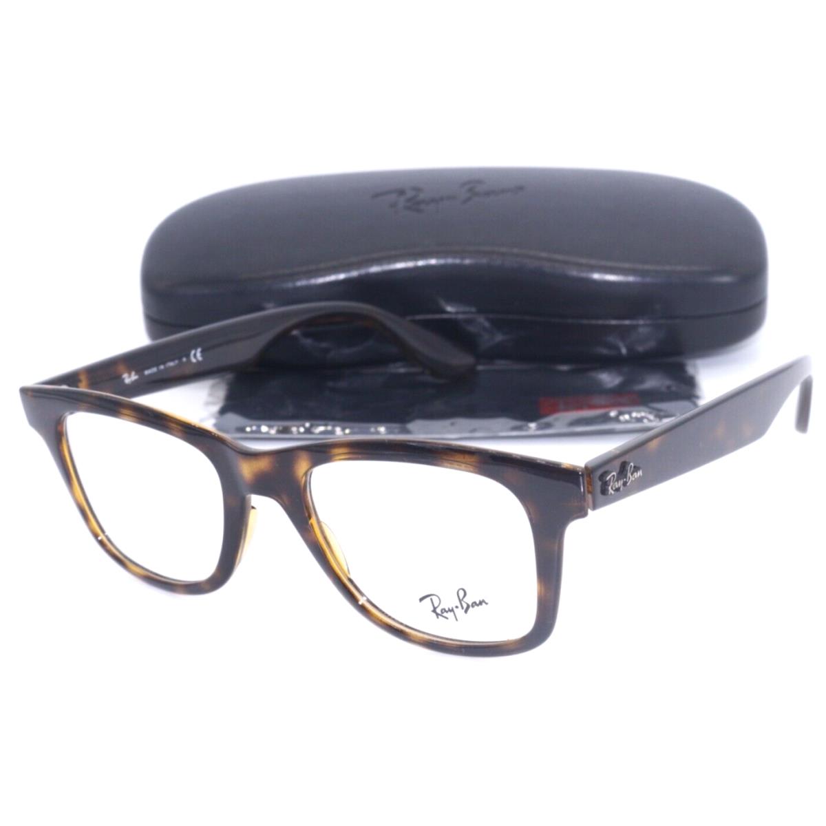 Ray-ban RB 4640-V 2012 Rectangle Havana Frame Eyeglasses 50-20