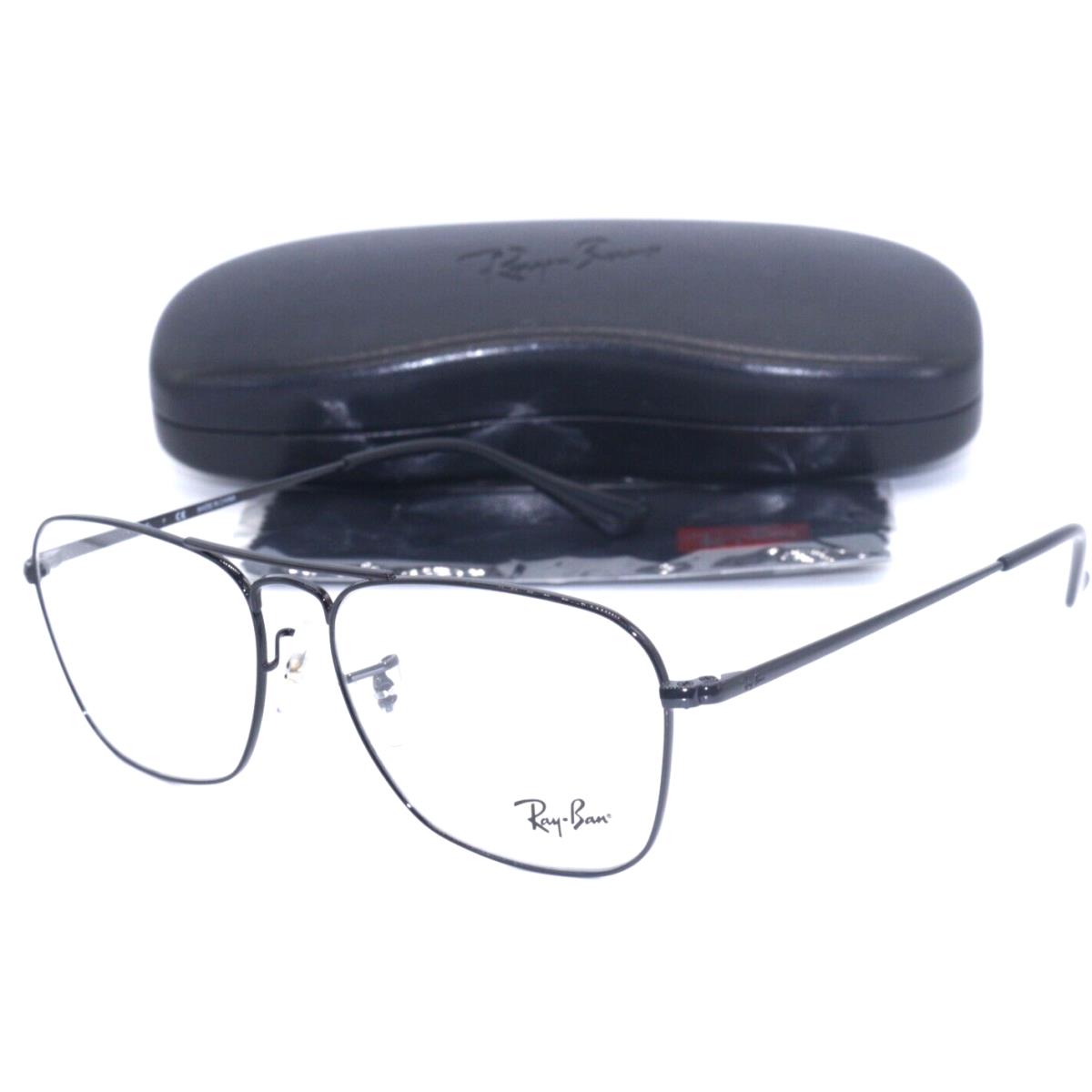 Ray-ban Caravan II RB 6536 2509 Pilot Black Frame Eyeglasses 55-15