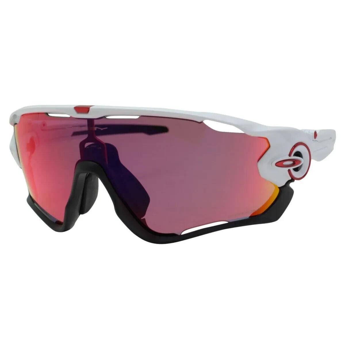 Oakley Jawbreaker Men`s Sunglasses Polished White/prizm Road OO9270-04 - Frame: White, Lens: