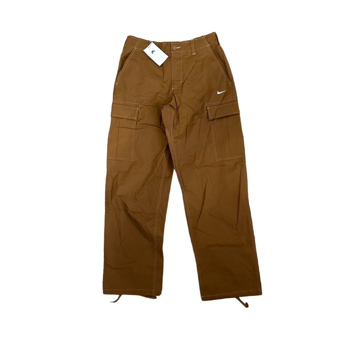 Nike SB Skateboarding Cargo Pants Canvas FD0401-270 Size 30 Brown Dunk Straight