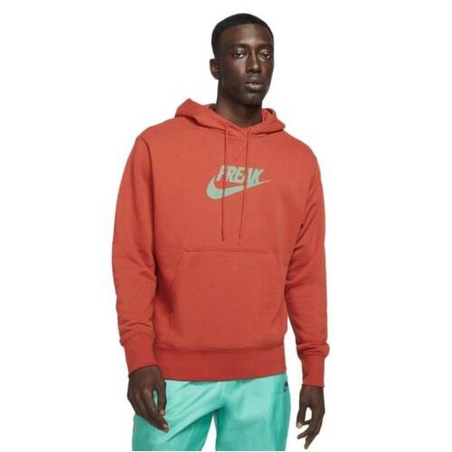 Nike Giannis Freak Men`s Hoodie Cinnabar Roma Green Size 3XL DA5691-671