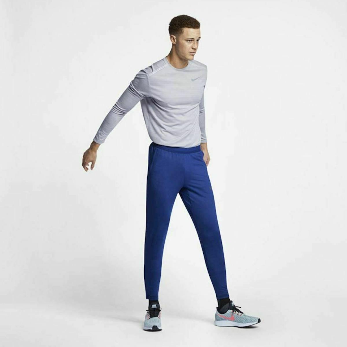 Nike Shield Phenom Running Joggers Mens L Blue Void Pants Joggers AA0690-478