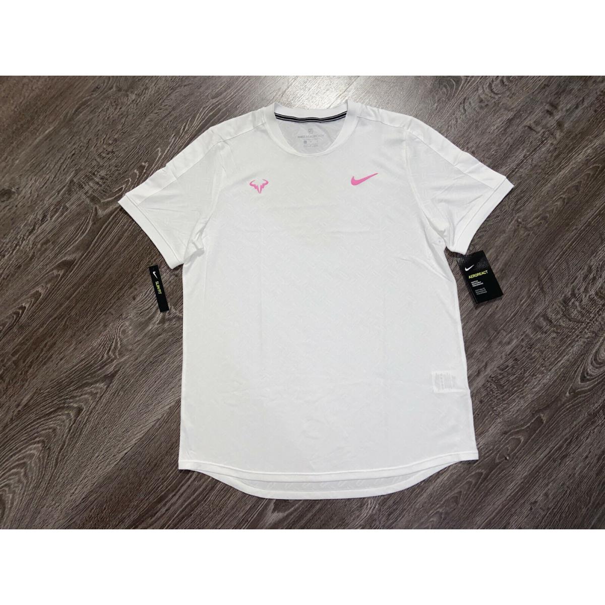 Nike Court Dri-fit Rafa Aeroreact Tennis T-shirt AT4182-101 Mens XL