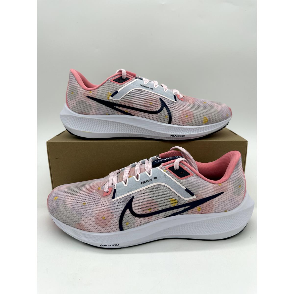 Nike Air Zoom Pegasus 40 Womens Size 12 Mens 10.5 Pink Acid Wash Shoe DV7890 600 - Pink