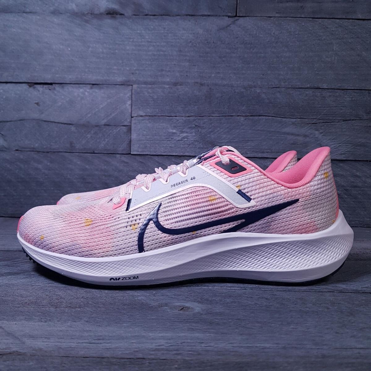 Nike Air Zoom Pegasus 40 Prm Running Shoes Womens 11 Pearl Pink Blue White - Pink