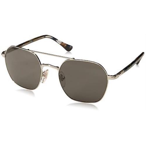 Persol Men`s PO2483S Silver with Grey Polarized Lens Designer Sunglasses