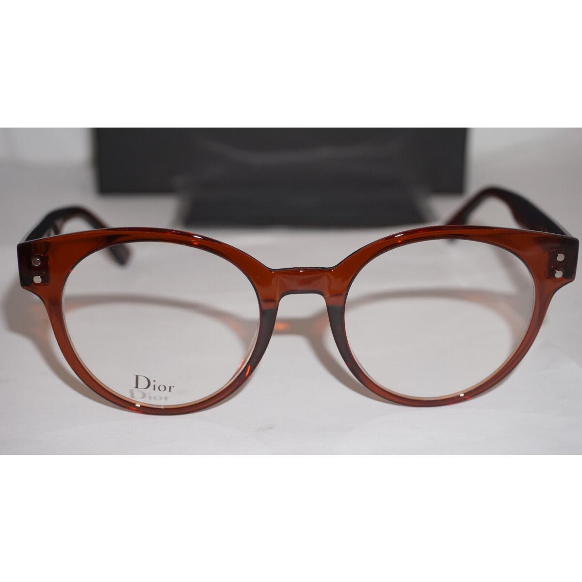 Christian Dior Eyeglasses DiorCD3 Brown Transparent Gold 55 20 140