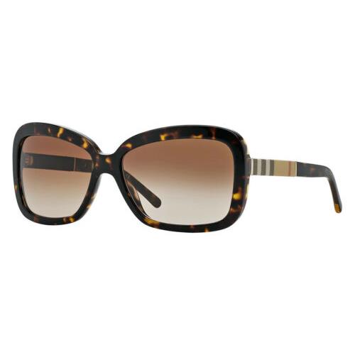 Burberry BE4173 300213 58 Sunglasses Havana Brown Check Gradient Italy Tortoise