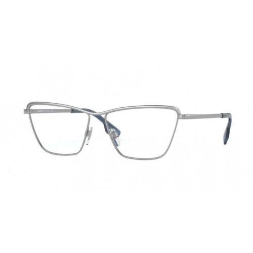 Burberry Eyeglasses BE1343 1003 57 Frame Gunmetal Rectangular Woman Optical