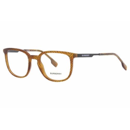 Burberry Compton B2307 3823 Eyeglasses Frame Light Havana Full Rim Square 50mm