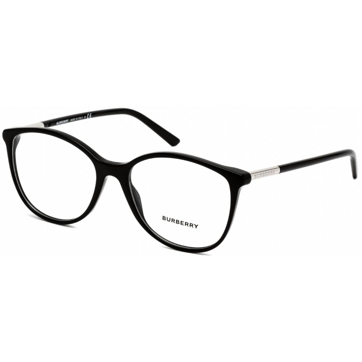 Burberry Unisex Eyeglasses Black Plastic Oval Shape Full Rim Frame BE2128 3001