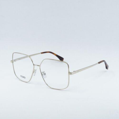 Fendi FE50009U 032 Light Gold 57mm Eyeglasses