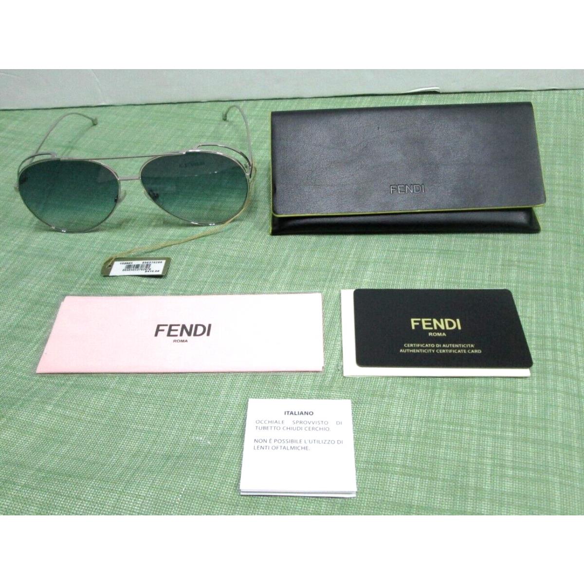 Fendi FF 0286/S 01008 Silver Gradient Frames Sunglasses 63-13