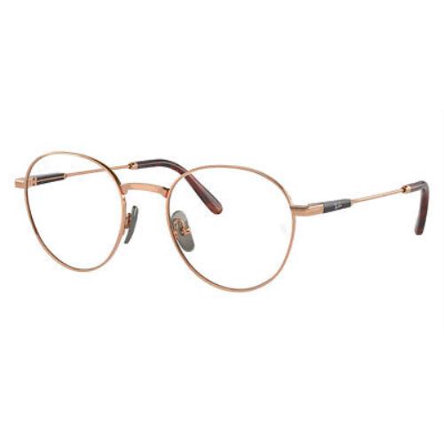 Ray-ban RX8782 Eyeglasses Unisex Light Brown 51mm