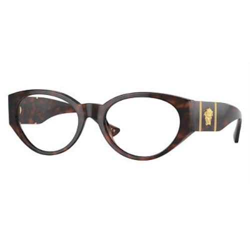 Versace VE3345 Eyeglasses Women Havana 52mm