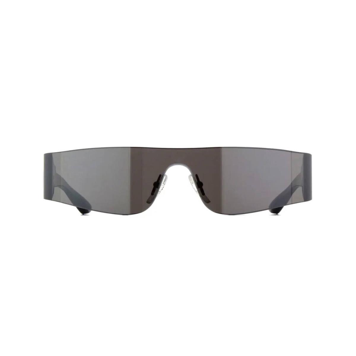 Balenciaga BB0041S Silver Grey/grey with Silver Mirrored 002 Sunglasses