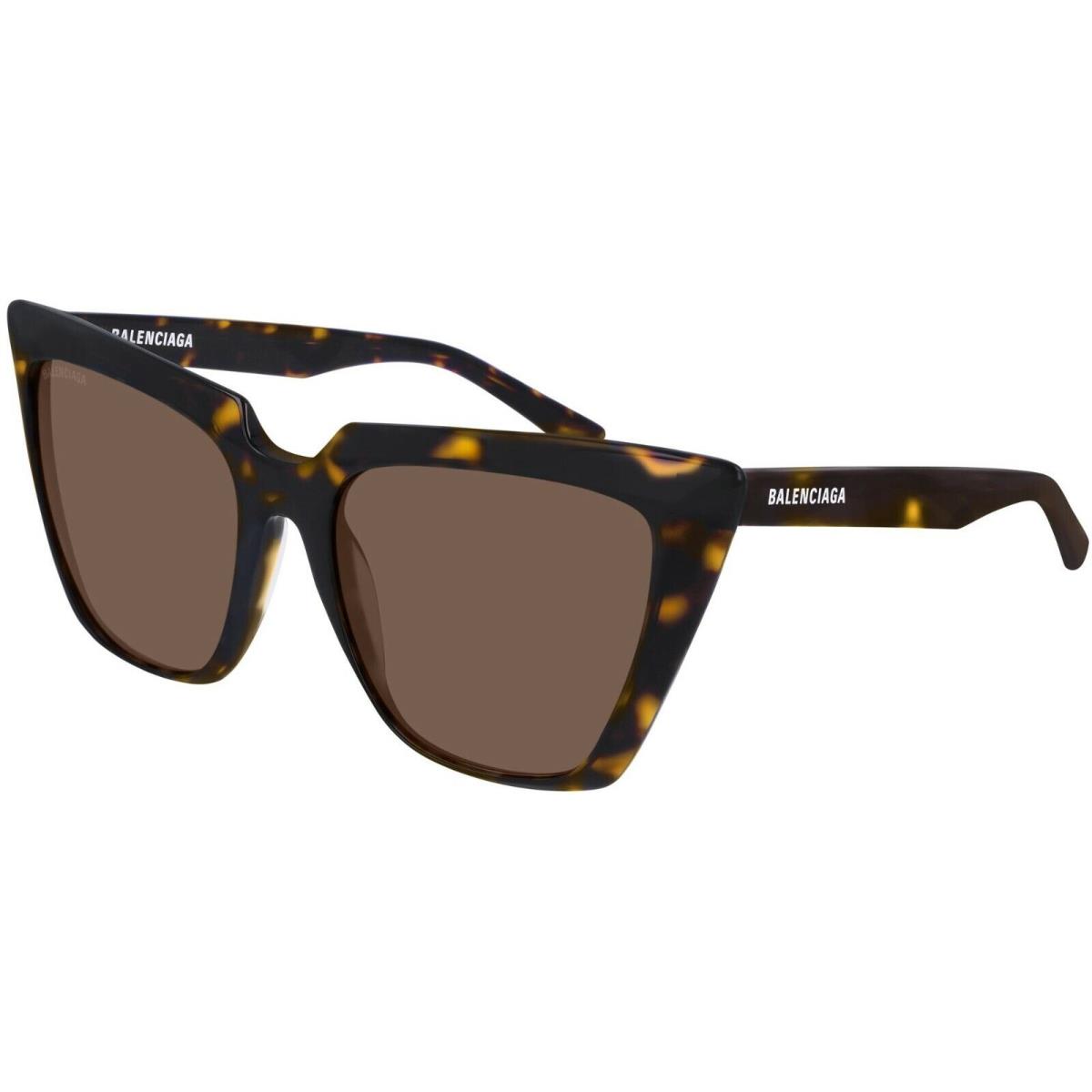 Balenciaga BB0046S Havana/brown 002 Sunglasses