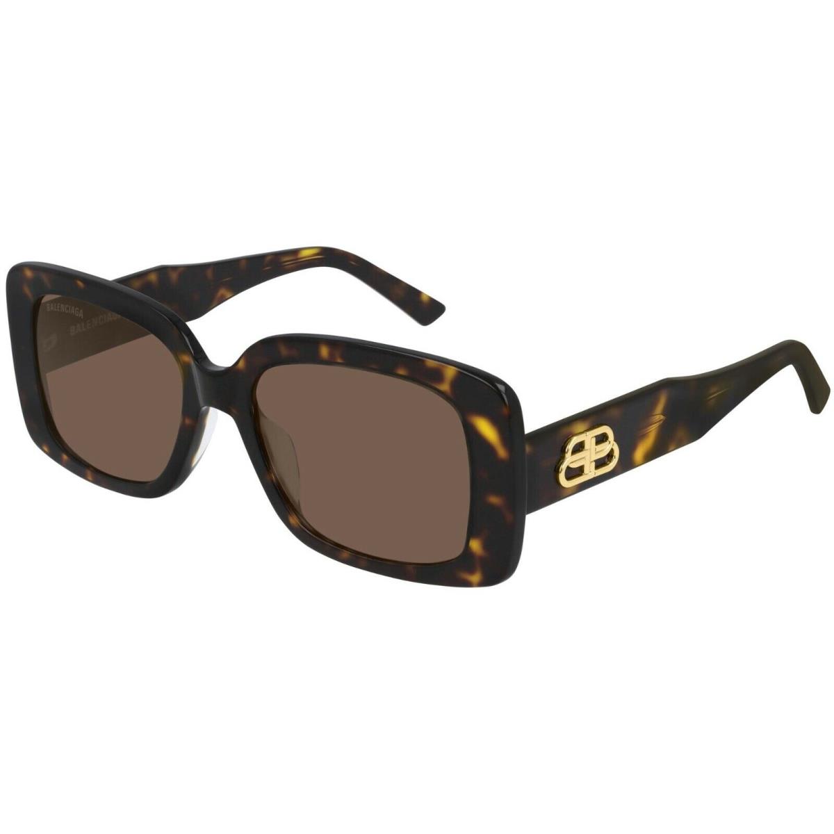 Balenciaga BB0048S Havana/brown 002 Sunglasses