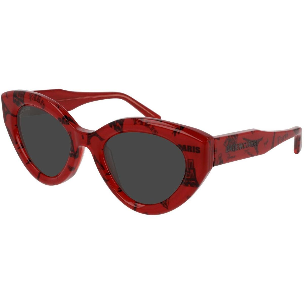 Balenciaga BB0073S Red/grey 003 Sunglasses