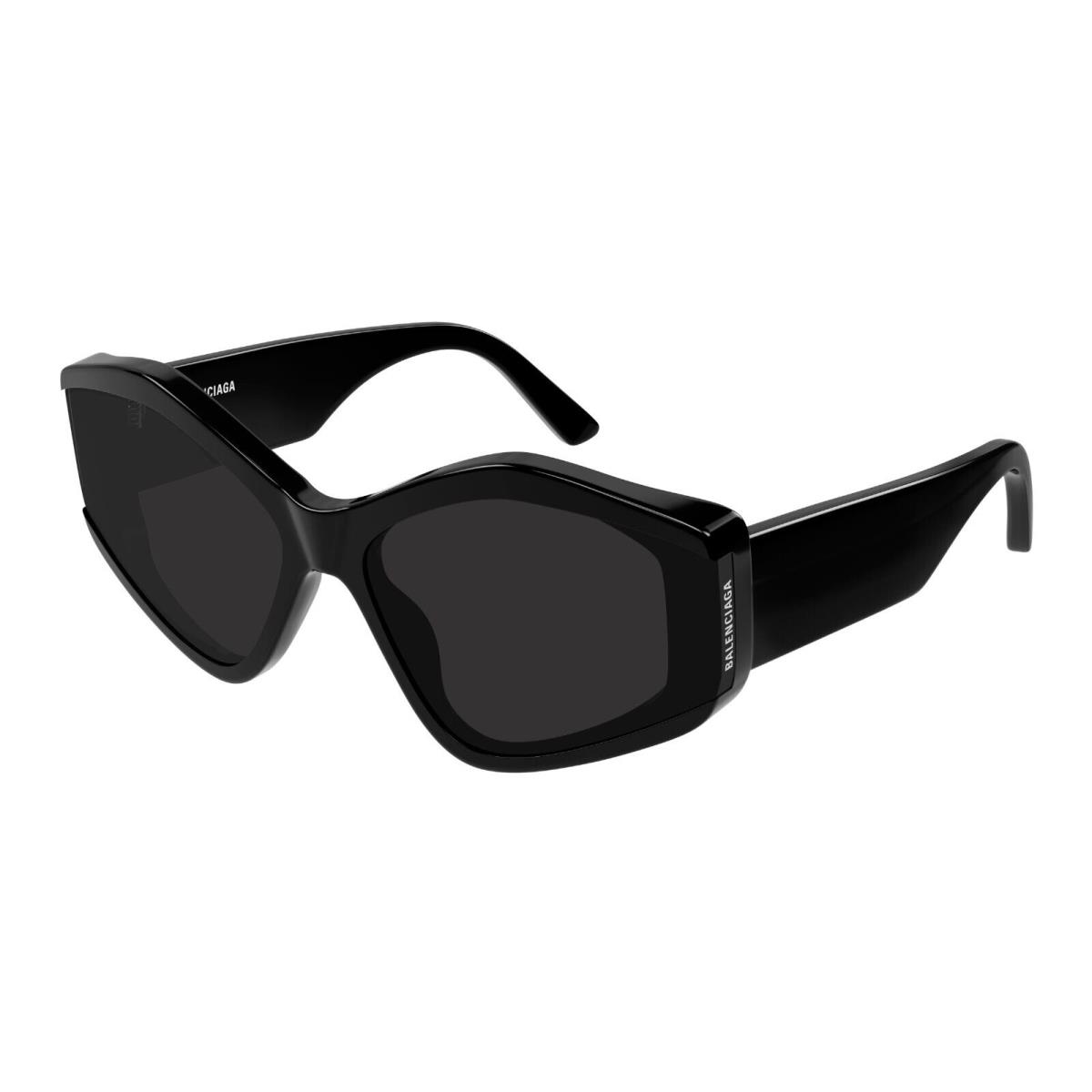 Balenciaga BB0302S Black/dark Grey 001 Sunglasses