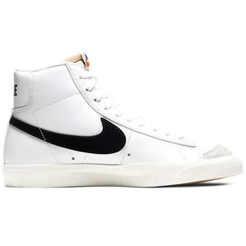 Nike Blazer Mid `77 CZ1055-100 Women`s White/black Leather Sneaker Shoes XXX63 - White/Black