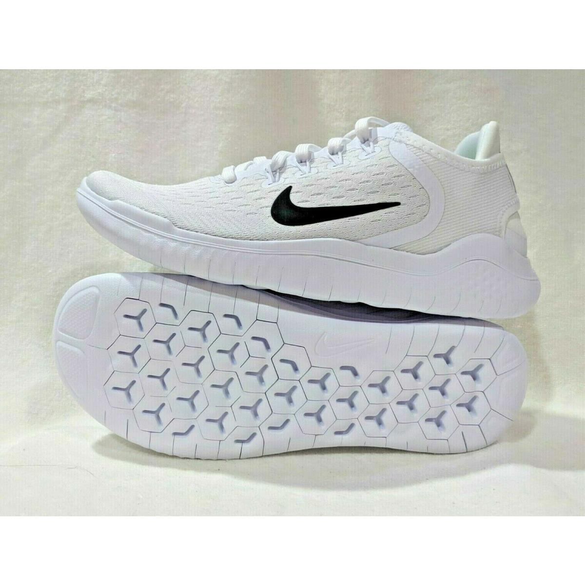 Nike Men s Free RN 2018 White black Running Shoes Size 13 942836 100 SporTipTop